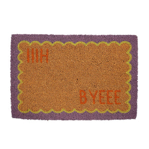 Hii Byee Graphic Coir Doormat (60 cm)