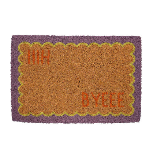 Hii Byee Graphic Coir Doormat (60 cm)