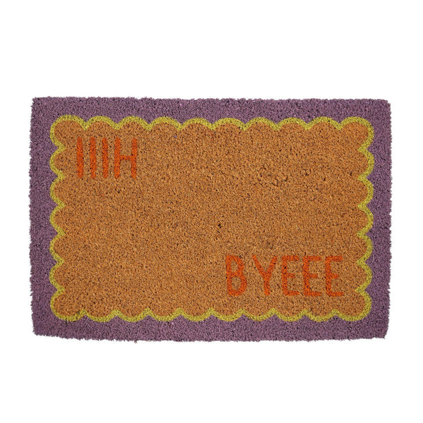 Hii Byee Graphic Coir Doormat (60 cm)
