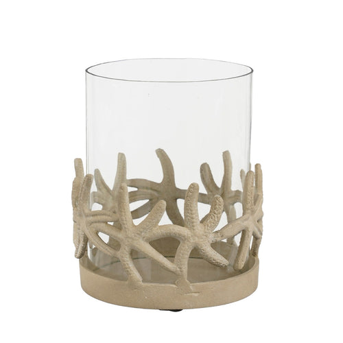 Coastal Starfish Hurricane Candle Holder (17 cm)