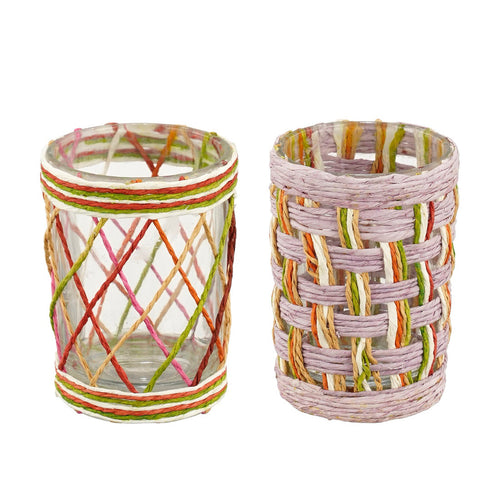 Woven Tealight Holder (8 cm) - Each At