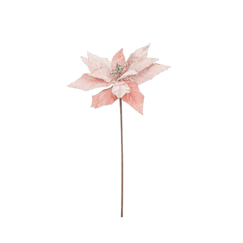 Poinsettia spray pink 65cm