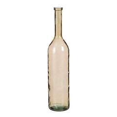 Rioja bottle recycled glass beige - h100xd21cm