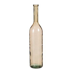 Rioja bottle recycled glass beige - h100xd21cm