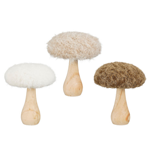 White Brown Mushroom Decoration
