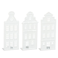 White Tealight Holder House (30cm)