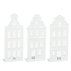 White Tealight Holder House (30cm)