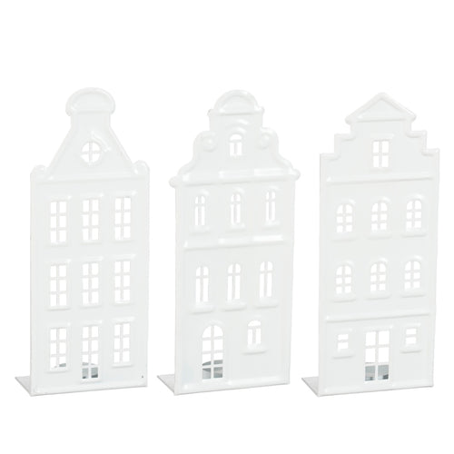 White Tealight Holder House (30cm)