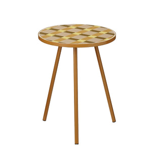 Bologna Brown Wooden Side Table (51 cm)