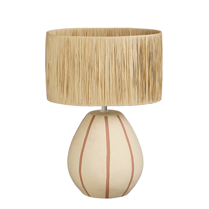 Denton table lamp beige 60W E27 IP20 - l33xw22,5xh47cm