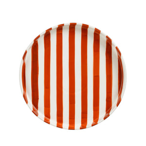 Neva Striped Red Dinner Plate (25 cm)