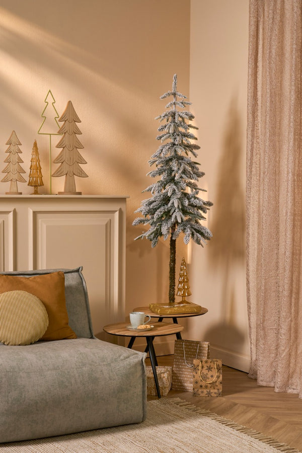 Green Frosted Lodge Christmas Tree (155cm)