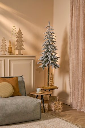 Green Frosted Lodge Christmas Tree (185cm)