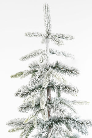 Green Frosted Lodge Christmas Tree (185cm)