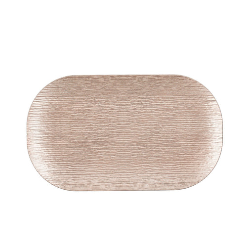Champagne Mila Oval Decoration Plate (43 cm)
