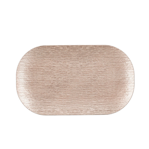 Champagne Mila Oval Decoration Plate (43 cm)