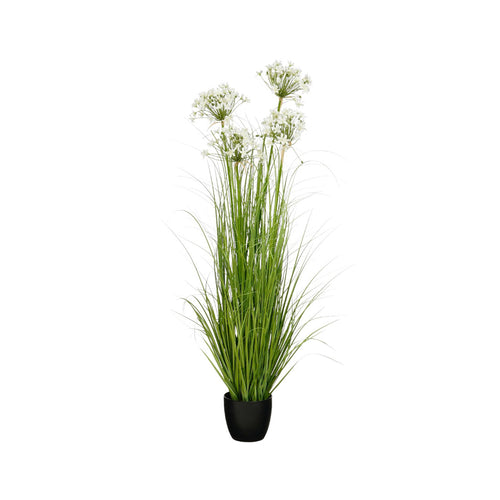 Artificial White Allium in Pot (140 cm)