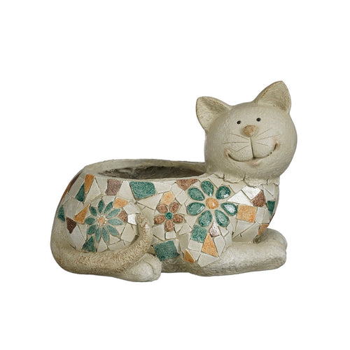 Green Cat Shaped Planter Pot (33 cm)