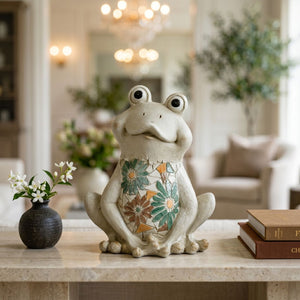 Green Frog Decorative Figurine (32 cm)