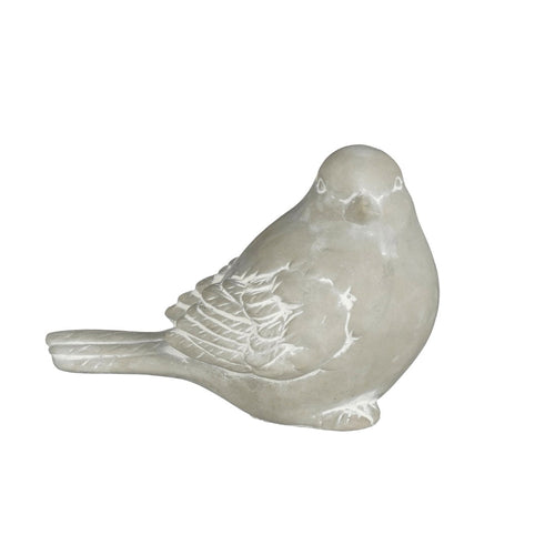 Grey Decorative Bird Figurine (17.5 cm)