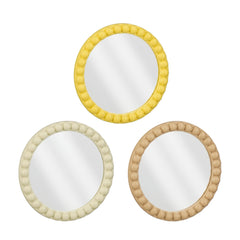 Jax Scalloped Round Mirror  (25 cm)