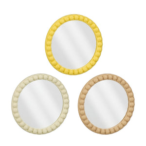 Jax Scalloped Round Mirror  (25 cm)