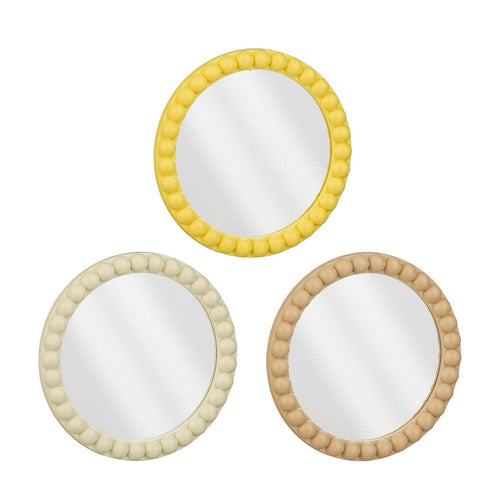 Jax Scalloped Round Mirror  (25 cm)