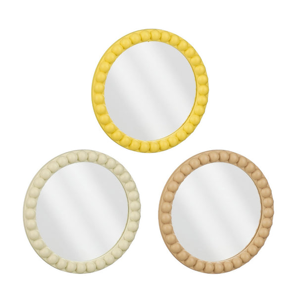 Jax Scalloped Round Mirror  (25 cm)