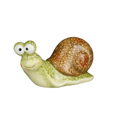 Small Green Snail Decorative Figurine (13.5 cm)