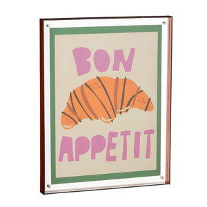 Bon Appetit Croissant Framed Wall Art (44 cm)