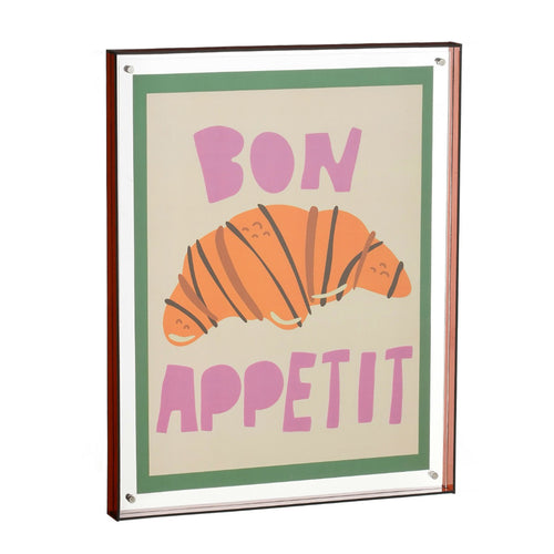 Bon Appetit Croissant Framed Wall Art (44 cm)