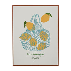 Lemon Pattern Brown Wall Decoration (41 cm)