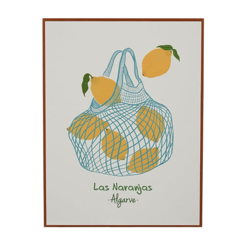Lemon Pattern Brown Wall Decoration (41 cm)