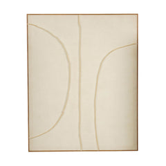 Large Beige Wooden Wall Decoration (100 cm)