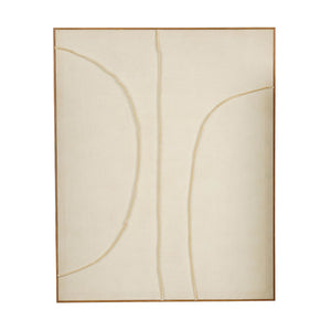 Large Beige Wooden Wall Decoration (100 cm)