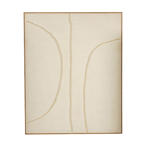Large Beige Wooden Wall Decoration (100 cm)