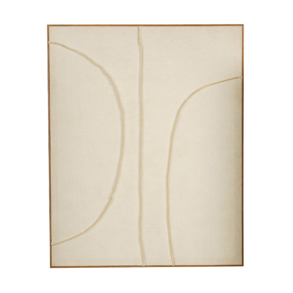 Large Beige Wooden Wall Decoration (100 cm)