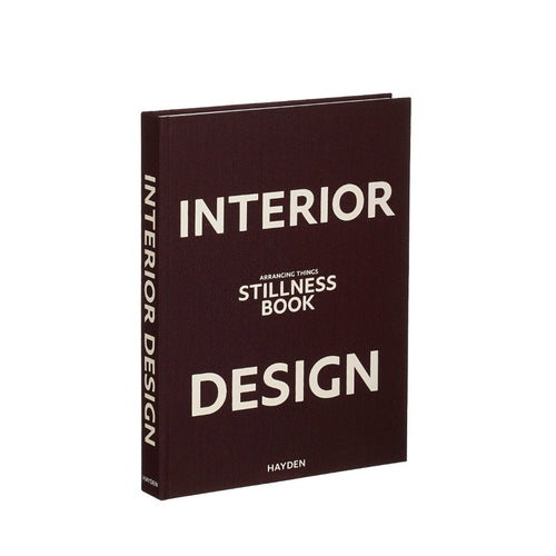 Black 'Interior Design' Decorative Fake Book