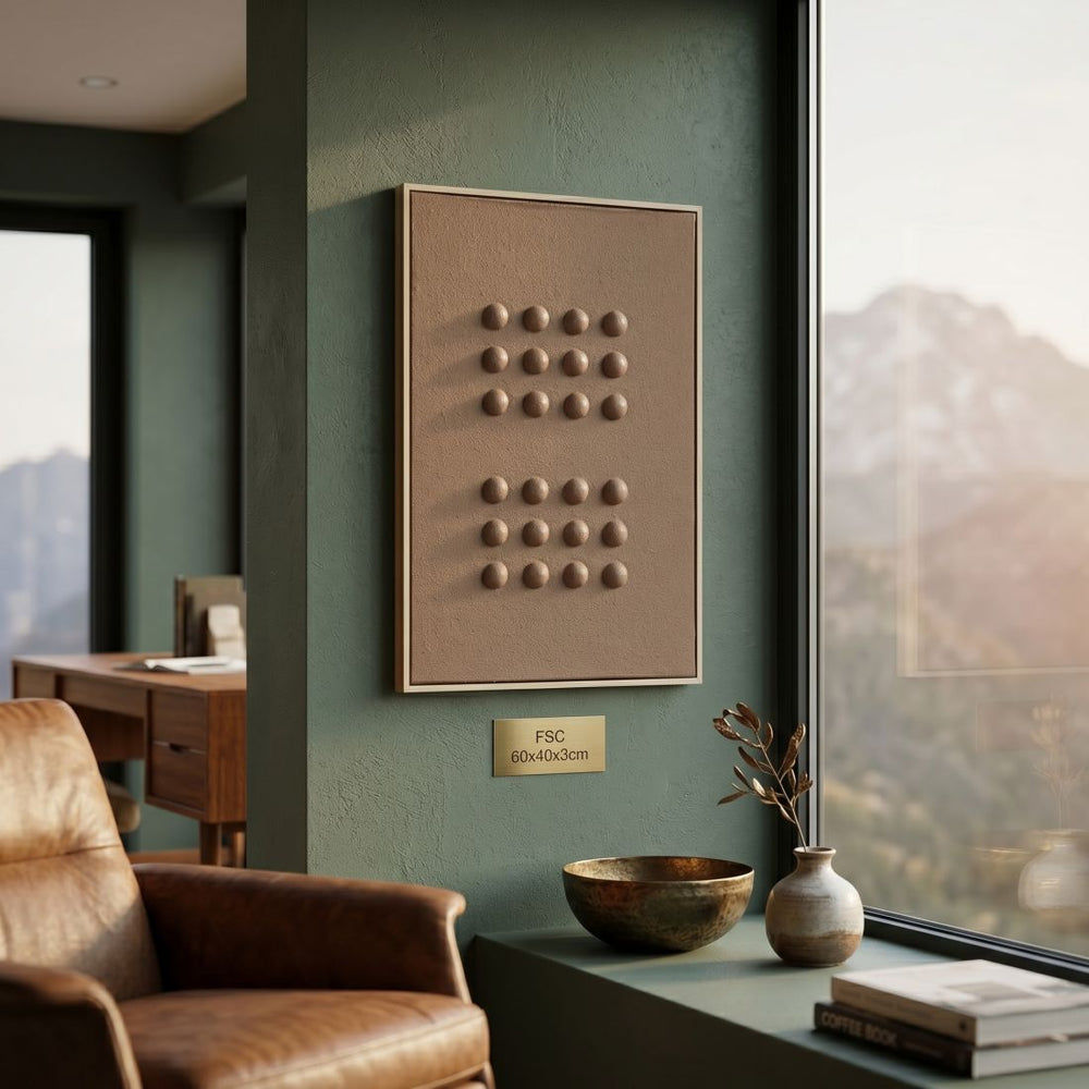 Brown Wooden Wall Decoration (60 cm)