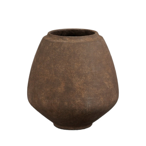 Ares Round Brown Planter Pot (32 cm)