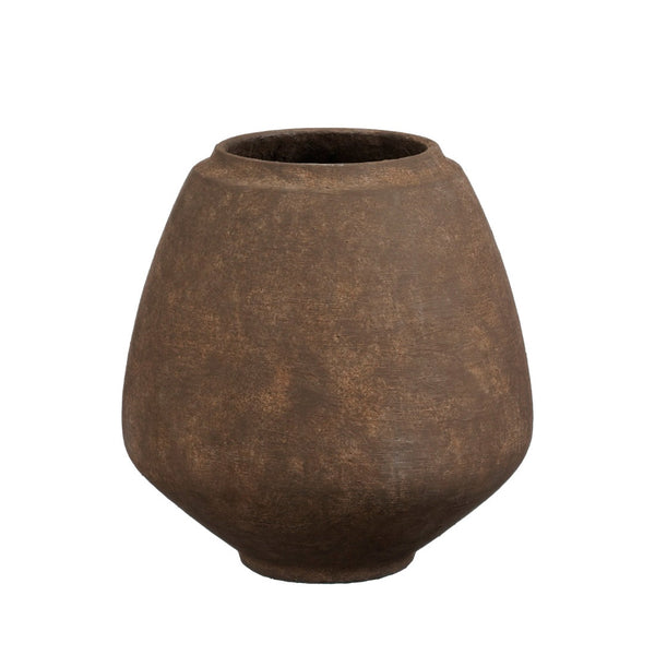 Ares Round Brown Planter Pot (32 cm)