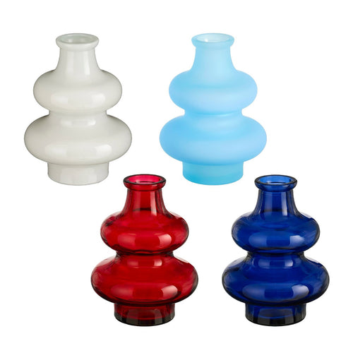 Sira Recycled Glass Fluted Vase - Each At
