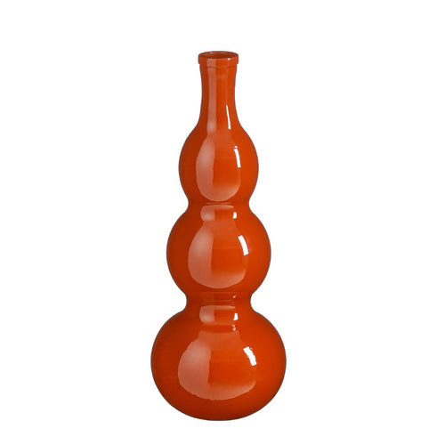 Benito Orange Recycled Glass Vase (45 cm)