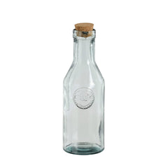 Clear Recycled Glass Bottle with Cork (29 cm)