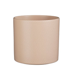 Era Round Matte Pink Relief Planter (23 cm)