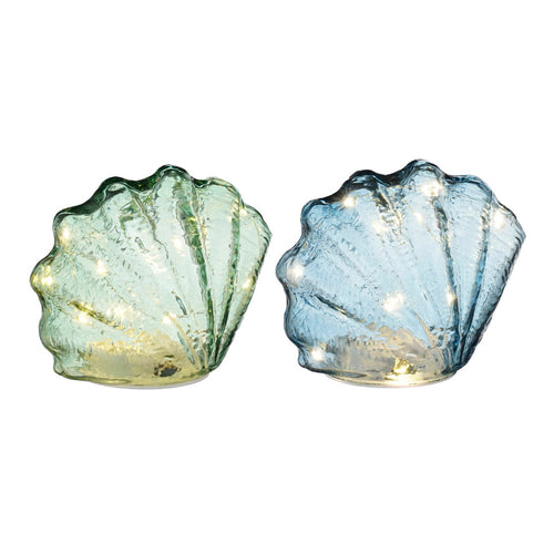 LED Illuminated Glass Shell Decoration - Each At