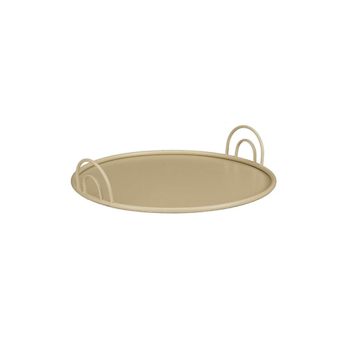 Modern Arched Beige Serving Tray (30 cm)