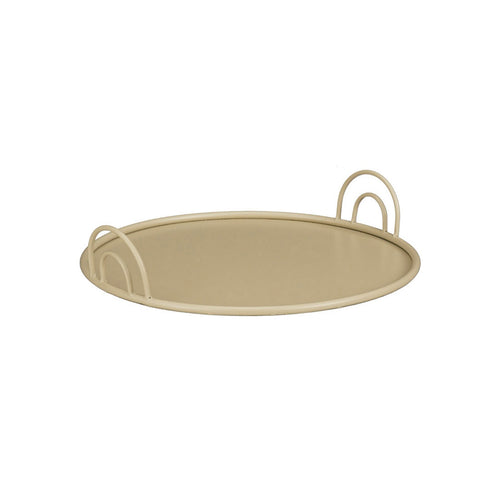 Modern Arched Beige Serving Tray (36 cm)