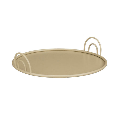 Modern Arched Beige Serving Tray (42 cm)