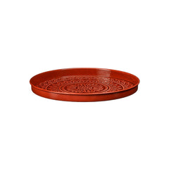 Medina Embossed Red Tray (30 cm)